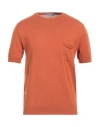 Daniele Alessandrini Homme Man Sweater Orange Size 38 Cotton