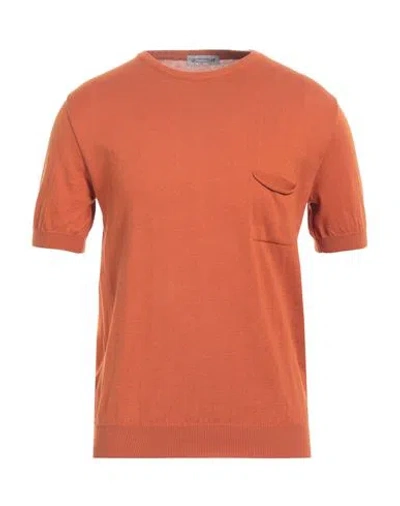 Daniele Alessandrini Homme Man Sweater Orange Size 38 Cotton