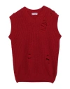 Daniele Alessandrini Homme Man Sweater Red Size 36 Wool, Polyamide