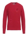Daniele Alessandrini Homme Man Sweater Red Size 42 Wool, Polyamide In Red