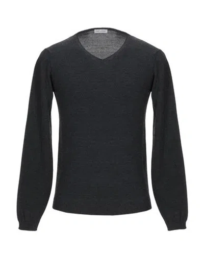 Daniele Alessandrini Homme Man Sweater Charcoal Size 40 Acrylic, Wool In Grey