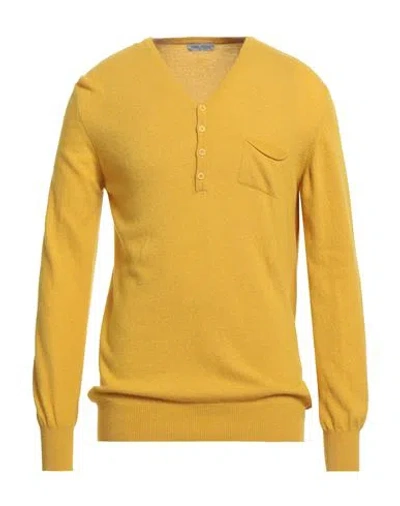 Daniele Alessandrini Homme Man Sweater Yellow Size 40 Polyamide, Viscose, Wool, Cashmere