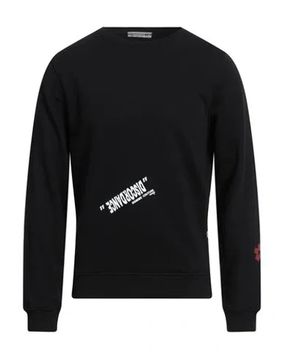 Daniele Alessandrini Homme Man Sweatshirt Black Size M Cotton, Polyester