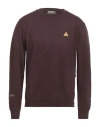 Daniele Alessandrini Homme Man Sweatshirt Dark Brown Size L Cotton, Polyester