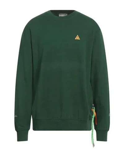 Daniele Alessandrini Homme Man Sweatshirt Green Size Xl Cotton, Polyester