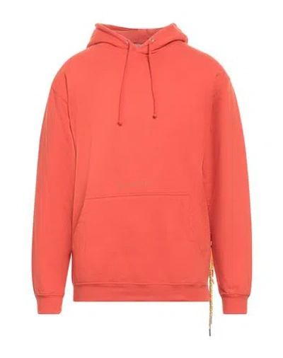 Daniele Alessandrini Homme Man Sweatshirt Orange Size M Cotton, Polyester