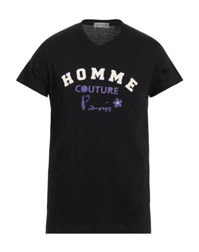 Daniele Alessandrini Homme Man T-shirt Black Size Xxl Cotton