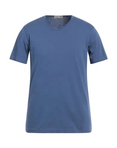 Daniele Alessandrini Homme Man T-shirt Blue Size Xxl Cotton