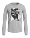 Daniele Alessandrini Homme Man T-shirt Grey Size S Cotton In Gray