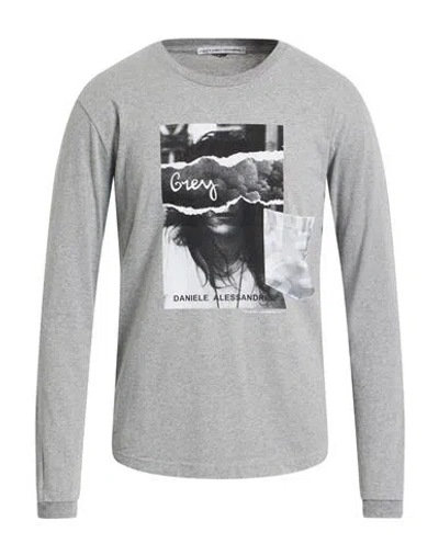 Daniele Alessandrini Homme Man T-shirt Grey Size S Cotton In Gray