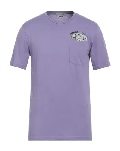 Daniele Alessandrini Homme Man T-shirt Lilac Size Xl Cotton In Purple