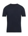 Daniele Alessandrini Homme Man T-shirt Midnight Blue Size M Textile Fibers In Blue