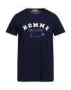 Daniele Alessandrini Homme Man T-shirt Navy Blue Size Xxl Cotton In Navy Blue