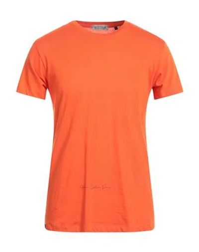 Daniele Alessandrini Homme Man T-shirt Orange Size Xl Cotton