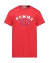 Daniele Alessandrini Homme Man T-shirt Red Size L Cotton
