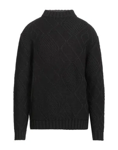 Daniele Alessandrini Homme Man Turtleneck Black Size 44 Wool, Acrylic