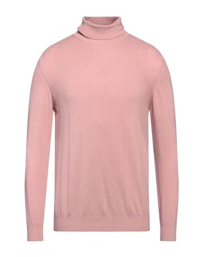 Daniele Alessandrini Homme Man Turtleneck Blush Size 42 Viscose, Polyamide, Wool, Cashmere In Blush