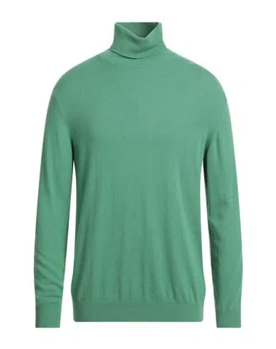 Daniele Alessandrini Homme Man Turtleneck Green Size 42 Viscose, Polyamide, Wool, Cashmere