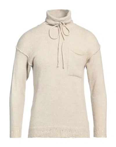 Daniele Alessandrini Homme Man Turtleneck Light Grey Size 38 Acrylic, Polyamide, Viscose, Wool