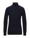 Daniele Alessandrini Homme Man Turtleneck Midnight Blue Size 44 Polyamide, Viscose, Wool, Cashmere