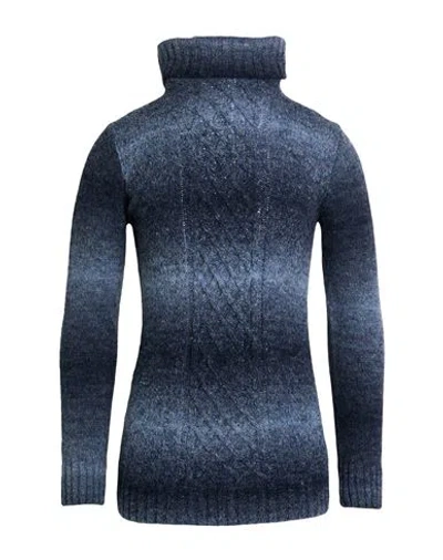 Daniele Alessandrini Homme Man Turtleneck Slate Blue Size 44 Acrylic, Wool, Polyamide