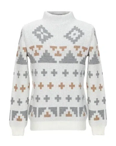 Daniele Alessandrini Homme Man Turtleneck White Size 44 Acrylic, Viscose, Wool, Alpaca Wool