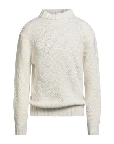 Daniele Alessandrini Homme Man Turtleneck White Size 44 Wool, Acrylic