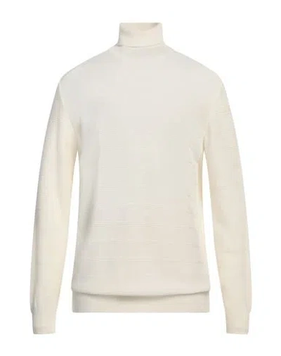 Daniele Alessandrini Homme Man Turtleneck White Size 44 Wool, Acrylic, Alpaca Wool