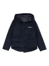 Daniele Alessandrini Hooded Coat In Blue