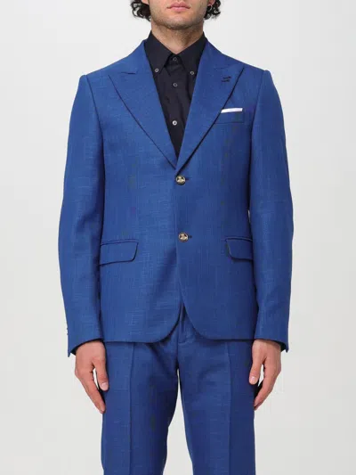 Daniele Alessandrini Jacket  Men Color Royal Blue
