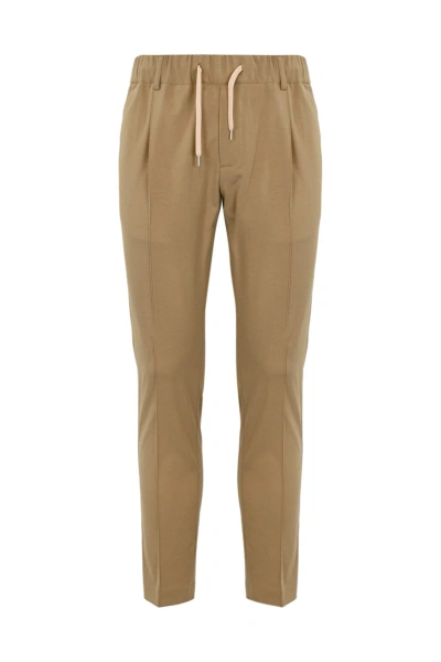 Daniele Alessandrini Jogger Trousers With Drawstring In Sabbia