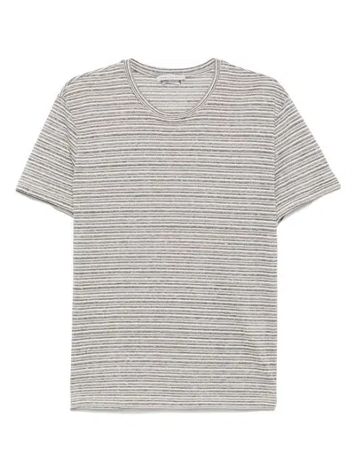 Daniele Alessandrini Light Brown Stripes T-shirt