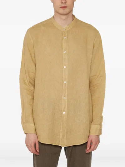 Daniele Alessandrini Linen Shirt In Neutral