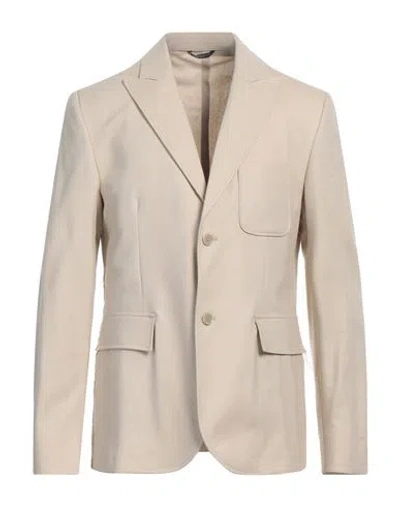 Daniele Alessandrini Man Blazer Beige Size 44 Linen, Cotton