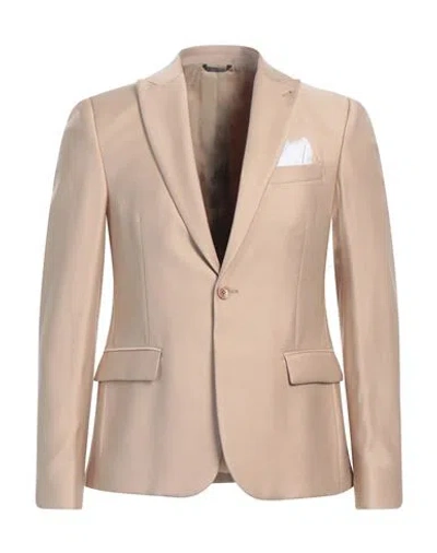 Daniele Alessandrini Man Blazer Beige Size 38 Viscose, Polyester