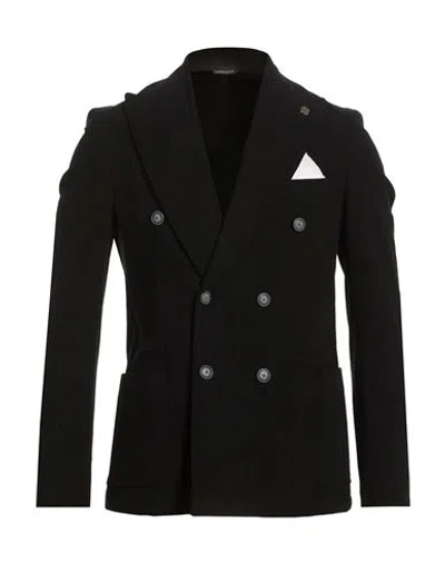 Daniele Alessandrini Man Blazer Black Size 38 Polyester