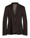 Daniele Alessandrini Man Blazer Black Size 42 Polyester, Viscose, Elastane