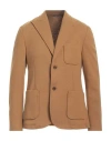 Daniele Alessandrini Man Blazer Camel Size 42 Polyester, Acrylic, Viscose In Beige