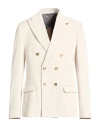 Daniele Alessandrini Man Blazer Cream Size 40 Polyester, Polyamide, Elastane In White