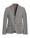 Daniele Alessandrini Man Blazer Grey Size 38 Polyester, Viscose, Elastane In Grey