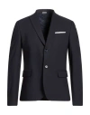 Daniele Alessandrini Man Blazer Midnight Blue Size 38 Viscose, Polyester, Elastane In Blue