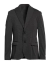 Daniele Alessandrini Man Blazer Charcoal Size 44 Polyester, Viscose, Elastane In Grey
