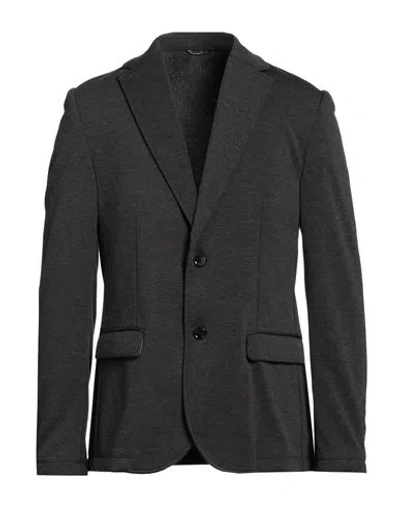Daniele Alessandrini Man Blazer Charcoal Size 44 Polyester, Viscose, Elastane In Grey