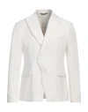 Daniele Alessandrini Man Blazer White Size 38 Viscose, Polyester