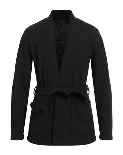 Daniele Alessandrini Man Cardigan Black Size 40 Polyester, Acrylic, Viscose
