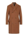 Daniele Alessandrini Man Coat Brown Size 42 Polyester