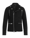 Daniele Alessandrini Man Jacket Black Size 42 Polyester, Elastane In Black