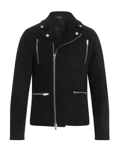 Daniele Alessandrini Man Jacket Black Size 42 Polyester, Elastane