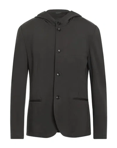 Daniele Alessandrini Man Jacket Charcoal Size 44 Viscose, Polyamide, Elastane In Gray