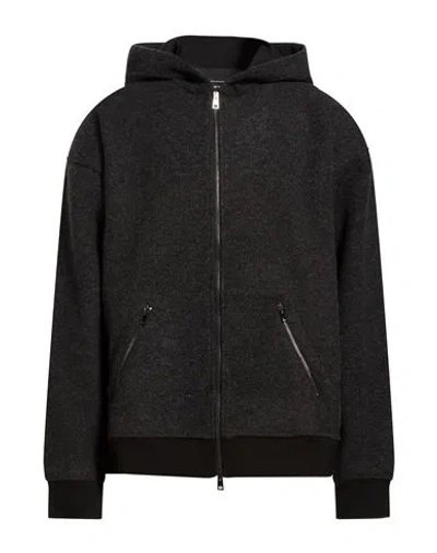 Daniele Alessandrini Man Jacket Charcoal Size Xxl Polyester, Polyamide In Black